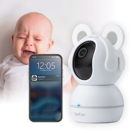 SpotCam BabyCam + 1年間子守りAIセット